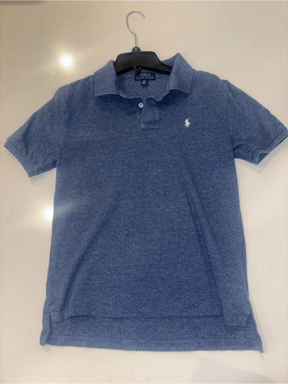 Polo by Ralph Lauren Kid’s Blue Heather Polo Shirt